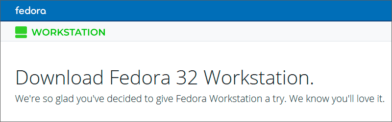 Fedora 32